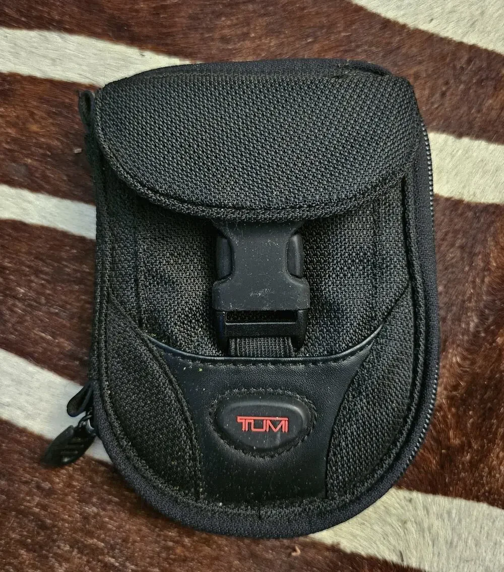 TUMI Ballistic Nylon Mini Travel Pouch EDC Organizer Cross Body